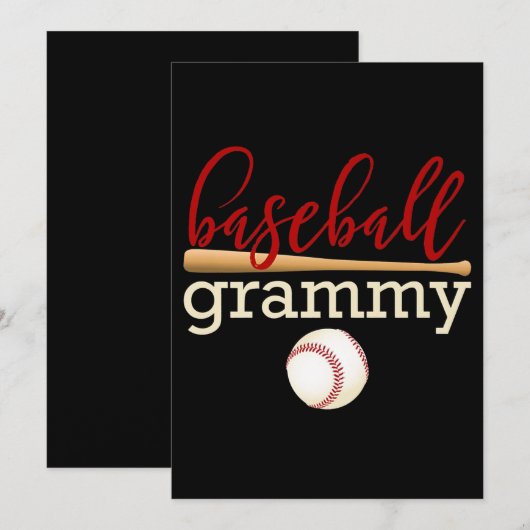 Baseball Grammy Family Baseball Save The Date (Voorkant / Achterkant)