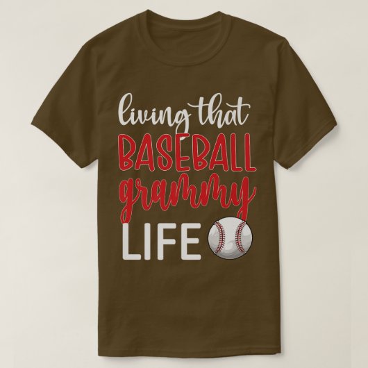 Baseball Grammy Life Baseball Grandma Grammy T-shirt (Design voorkant)