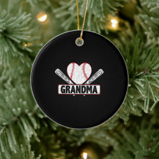 Baseball Grandma | Gezinshonkbalovers Keramisch Ornament