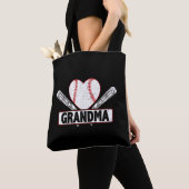 Baseball Grandma | Gezinshonkbalovers Tote Bag (Dichtbij)