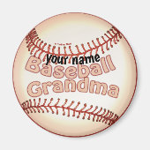 Baseball Grandma Magneet (Voorkant)