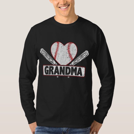 Baseball Grandma Matching Family Softball Baseball T-shirt (Voorkant)