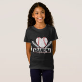 Baseball Grandma Matching Family Softball Baseball T-shirt (Voorkant volledig)