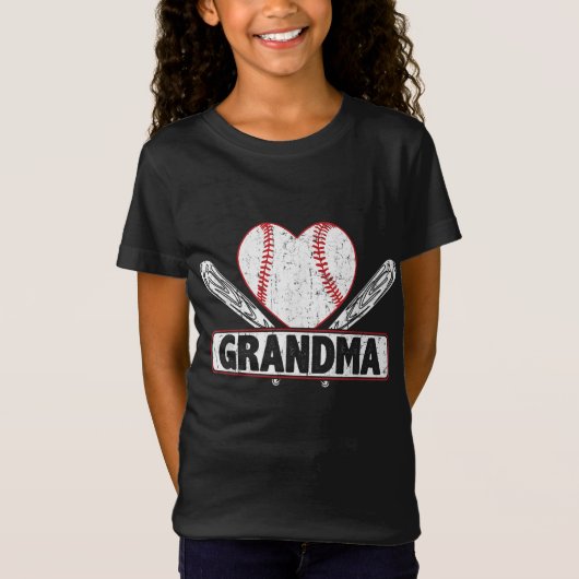 Baseball Grandma Matching Family Softball Baseball T-shirt (Voorkant)