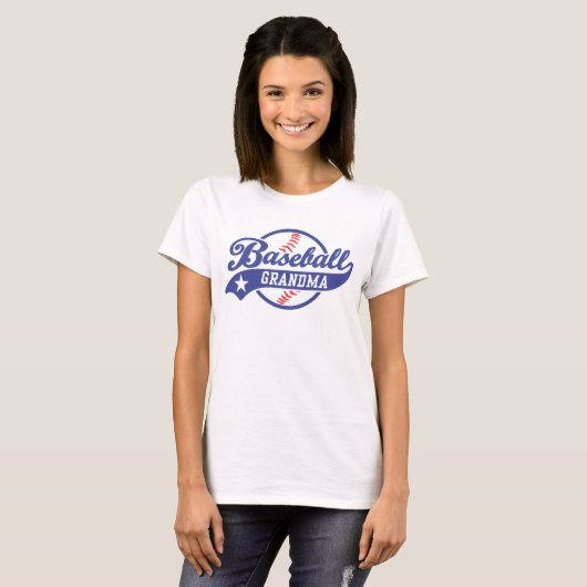 Baseball Grandma T-shirt (Voorkant volledig)