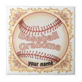 Baseball Grandma Tegeltje (Voorkant)
