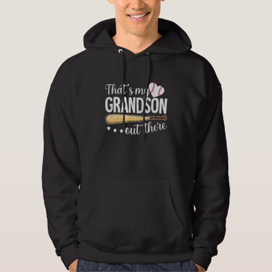 Baseball Grandma  That s My Grandson Out There Bas Hoodie (Voorkant)
