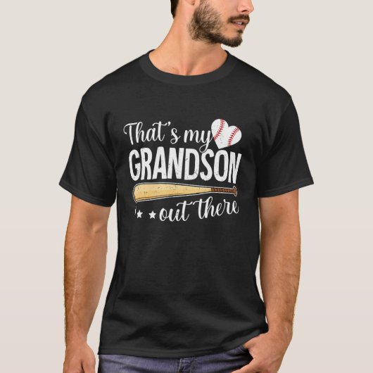 Baseball Grandma  That s My Grandson Out There Bas T-shirt (Voorkant)