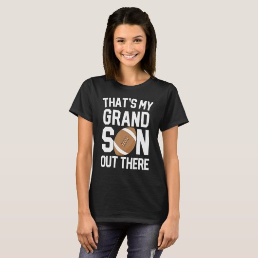 baseball grandma  that's my grandson out there foo t-shirt (Voorkant volledig)