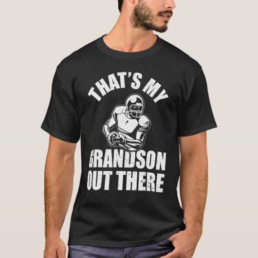 baseball grandma  that's my grandson out there foo t-shirt (Voorkant)