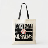 Baseball Grandma van Grandson Cute Arrow Heart Tote Bag (Voorkant)