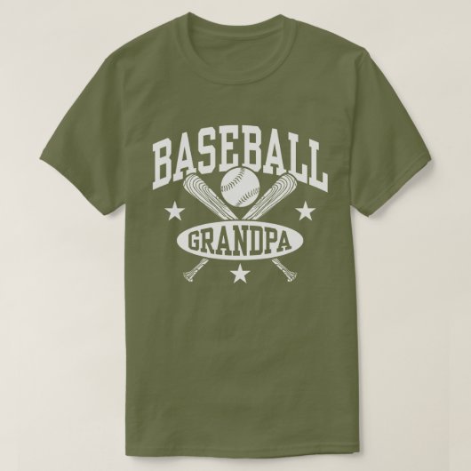 Baseball Grandpa T-shirt (Design voorkant)