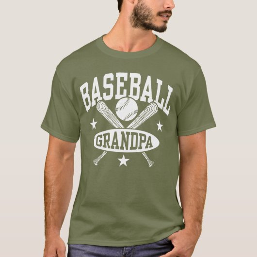 Baseball Grandpa T-shirt (Voorkant)