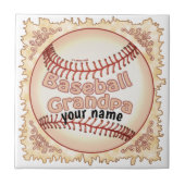 Baseball Grandpa Tegeltje (Voorkant)