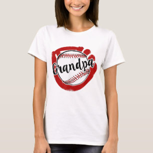 Baseball Grandpa voor honkbal Softball mama T-shirt