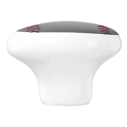 Baseball Graphic Keramische Knop (Zijkant)