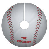 Baseball Graphic Kerstboom Rok (Voorkant)
