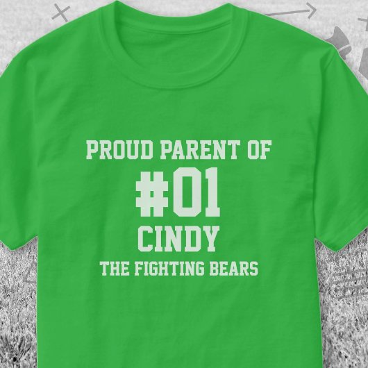 Baseball Green White Team T-shirt