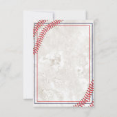 Baseball  Grunge RSVP-kaart RSVP Kaartje (Achterkant)
