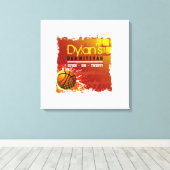 BASEBALL GRUNGE Sign-In Memory Board Canvas Afdruk (Insitu (Houten vloer))