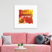 BASEBALL GRUNGE Sign-In Memory Board Canvas Afdruk (Insitu (Woonkamer))