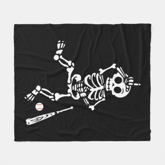 Baseball Halloween Fleece Deken (Voorkant (Horizontaal))