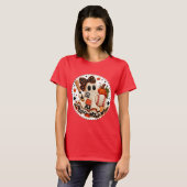 Baseball Halloween patchwork T-shirt (Voorkant volledig)