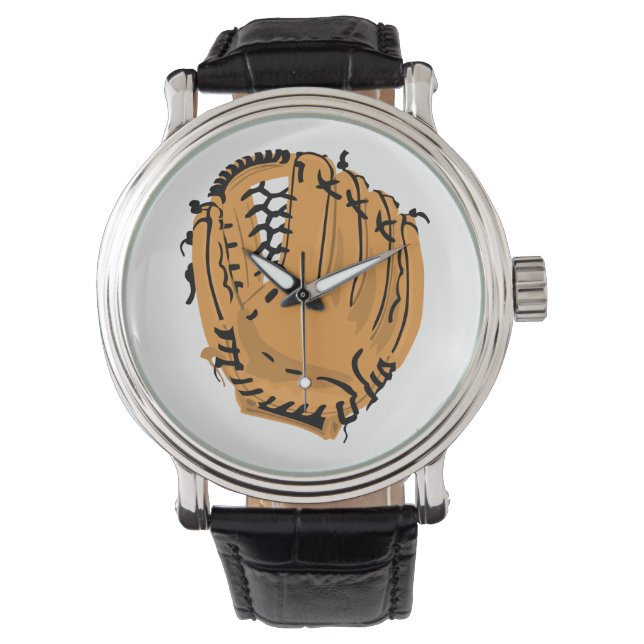 Baseball-handschoen Horloge (Voorkant)