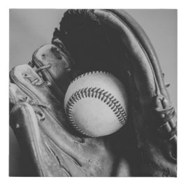Baseball-handschoen Imitatie Canvas Print