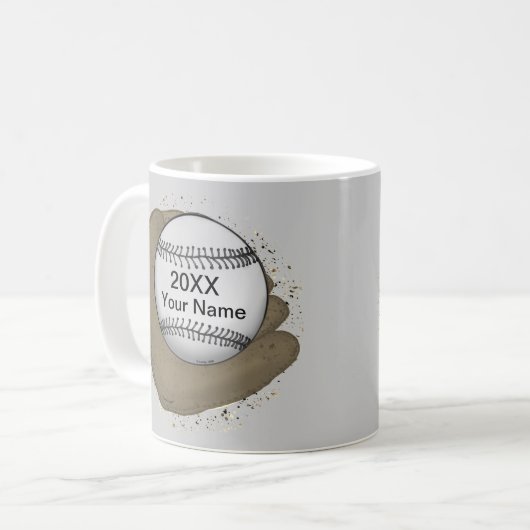 Baseball-handschoen Koffiemok (Voorkant links)