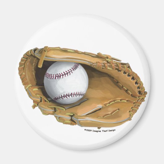 Baseball-handschoen Magneet (Voorkant)