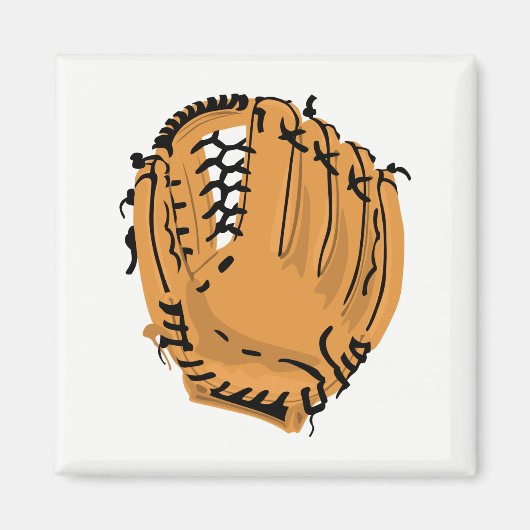 Baseball-handschoen Magneet (Voorkant)