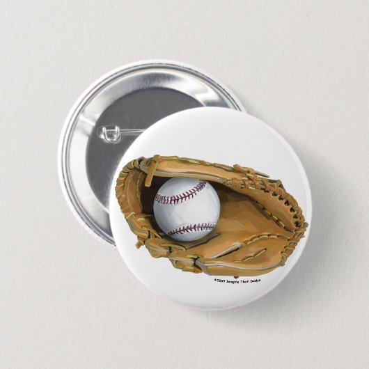 Baseball-handschoen Ronde Button 5,7 Cm (Voorkant /achterkant)