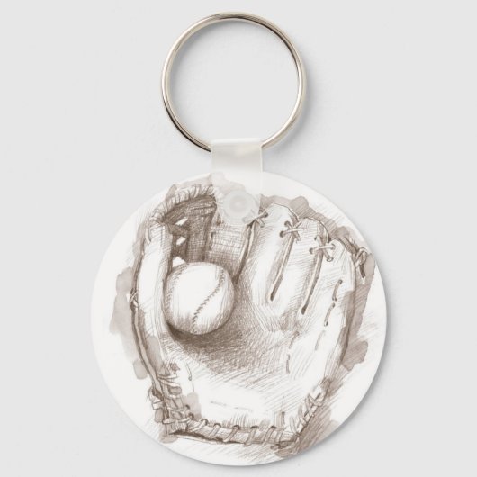 Baseball & handschoen - Sleutelhanger (Voorkant)