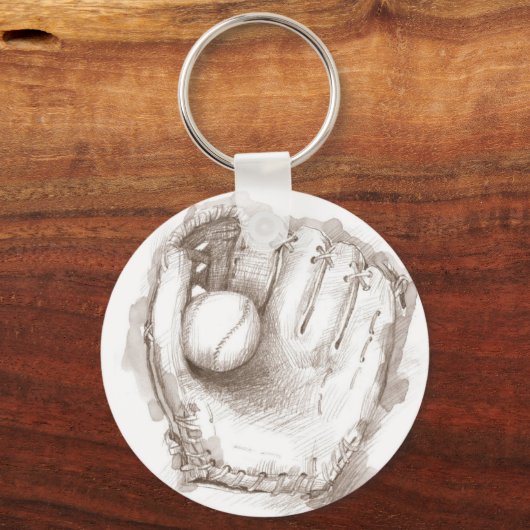 Baseball & handschoen - Sleutelhanger (Voorkant)