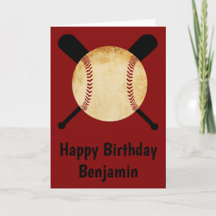 Baseball Happy Birthday Kaart