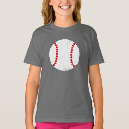 Baseball hart naad eenvoudig ontwerp t-shirt
