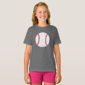 Baseball hart naad eenvoudig ontwerp t-shirt (Voorkant volledig)