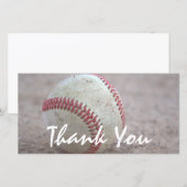 Baseball Hartelijk dank Bedankkaart (Voorkant / Achterkant)