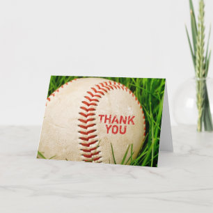 Baseball Hartelijk dank Bedankkaart