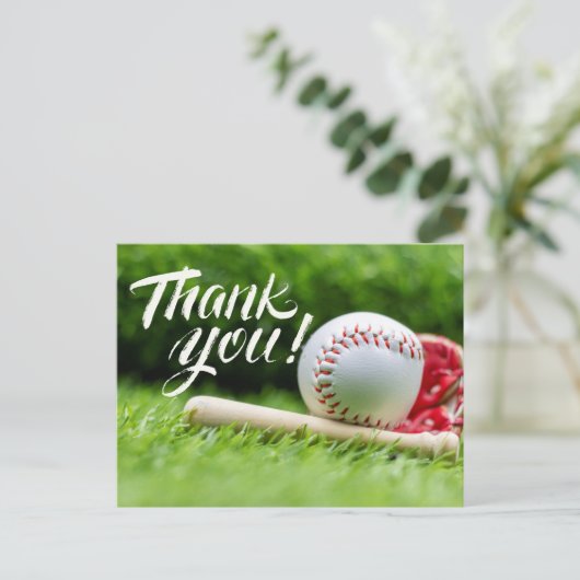Baseball Hartelijk dank Briefkaart (Staand voorkant)