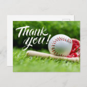 Baseball Hartelijk dank Briefkaart (Voorkant / Achterkant)