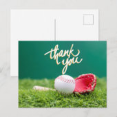 Baseball Hartelijk dank. Briefkaart (Voorkant / Achterkant)