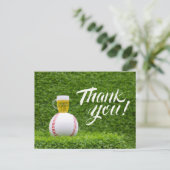 Baseball Hartelijk dank Briefkaart (Staand voorkant)