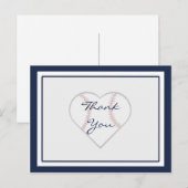 Baseball Hartelijk dank Briefkaarten (Voorkant / Achterkant)