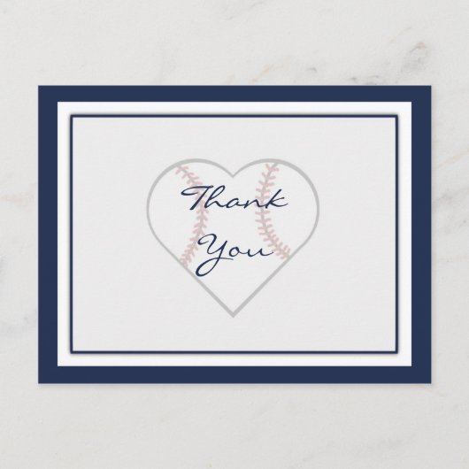Baseball Hartelijk dank Briefkaarten (Voorkant)