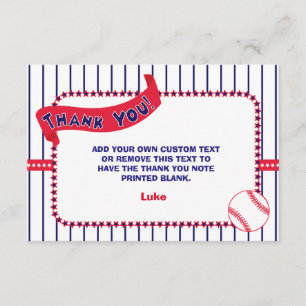 Baseball - Hartelijk dank - Kaart