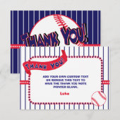 Baseball - Hartelijk dank - Kaart (Voorkant / Achterkant)