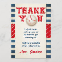 Baseball Hartelijk dank voor Baseball Birthday Boy