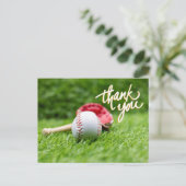 Baseball Hartelijk dank voor uw kaart op groen gra (Staand voorkant)